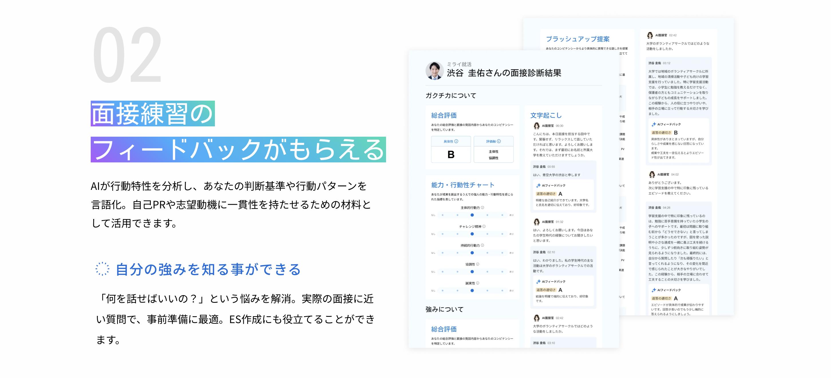 みらい就活の行動分析